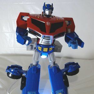 Transformers Animated Roll Out Command Optimus Prime  Electronic 12 inches